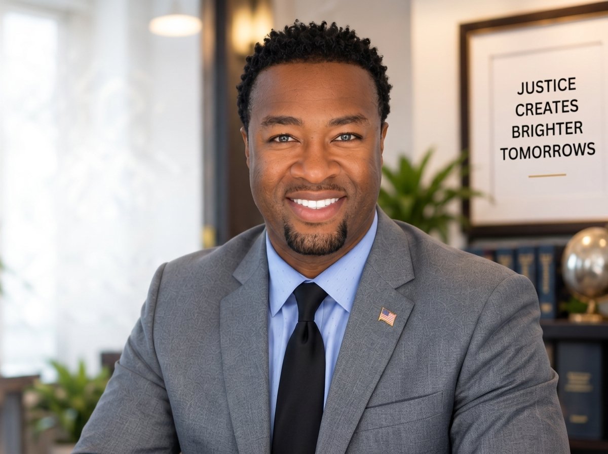 Attorney Eric-Deon McCrary in his office